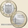Finnország 5 euro 2012 '' Régiók híres épületei - Lappföld- Lamberjack híd '' UNC!